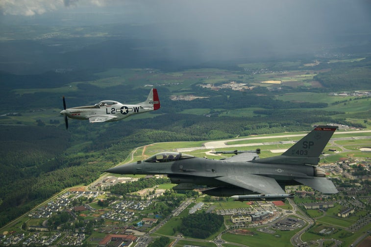 Restored P-51 Mustang returns for mission over Germany