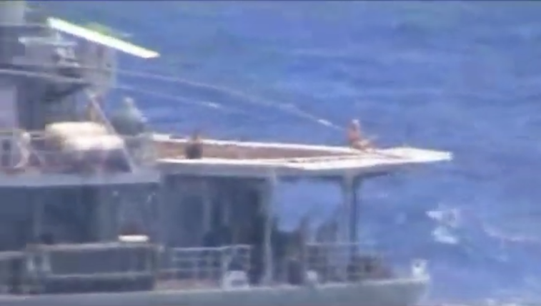 During showdown with US Navy, Russian sailors were caught… sunbathing?