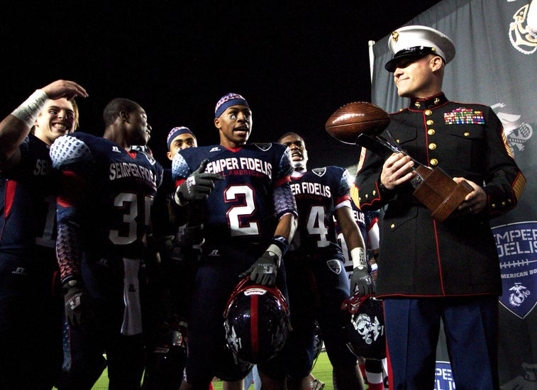 Three ways playing football for the military is nothing like playing in college