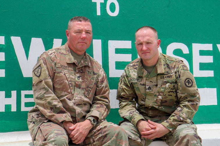 Father and son strengthen bond while deployed together