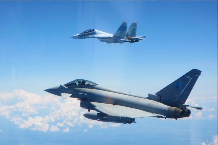 Royal Air Force intercepts Russian aircraft as NATO conducts war games