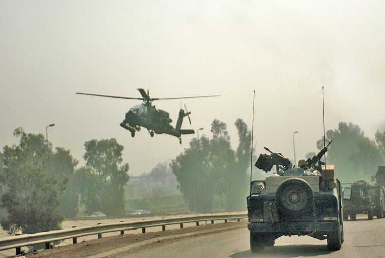 That time Iraqi soldiers surrendered to a hovering Apache