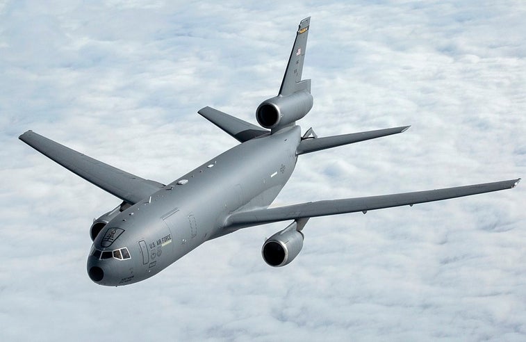 Brand-new Air Force tanker is being tested with the service’s biggest plane