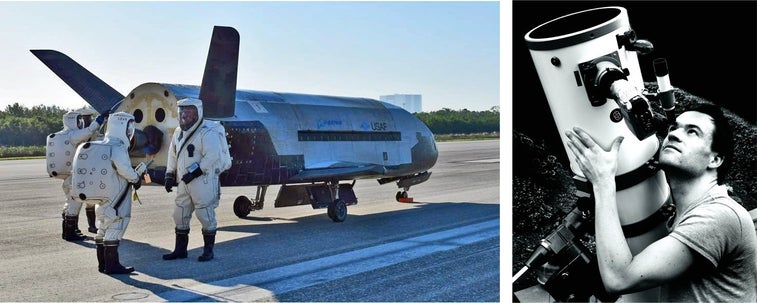 Astronomer photographs secretive space plane on classified mission