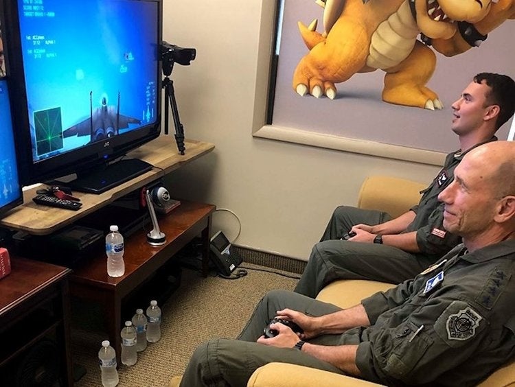 Head of Air Force’s Air Combat Command dogfights his son on Twitch