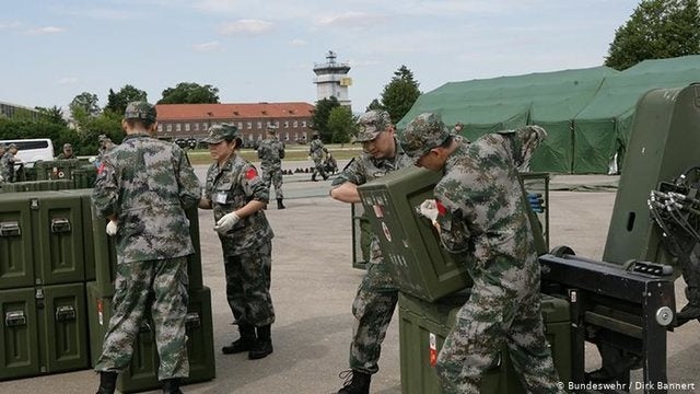 Chinese military deploys armored vehicles to Germany for the first time