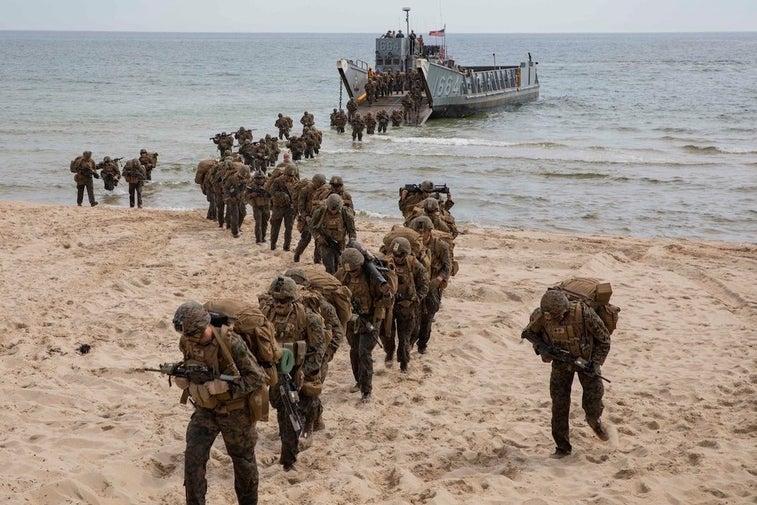 US Navy and Marines train for sea invasions at BaltOps 2019