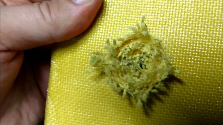 This amazing body armor is made from spider silk