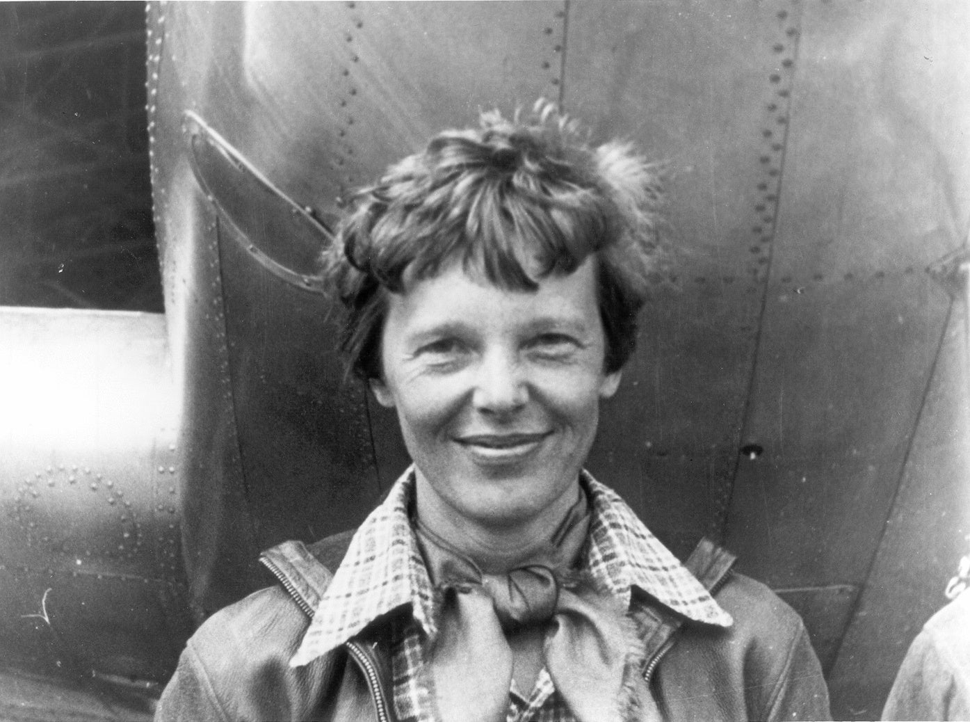 Amelia Earhart smiling