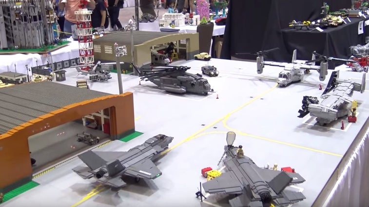 Check out this crazy impressive Marine Corps Air Station made of LEGO bricks