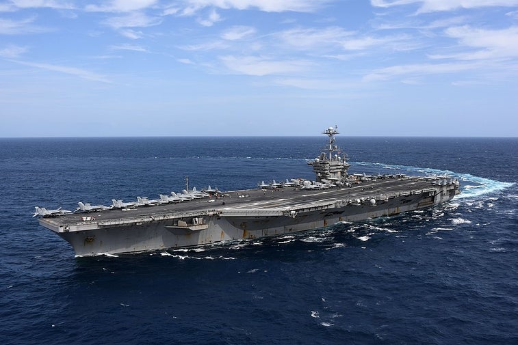 Navy carrier strike group is weirdly deploying without its aircraft carrier