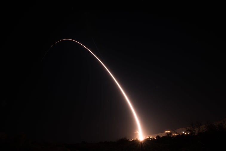 Air Force test launches Minuteman III missile