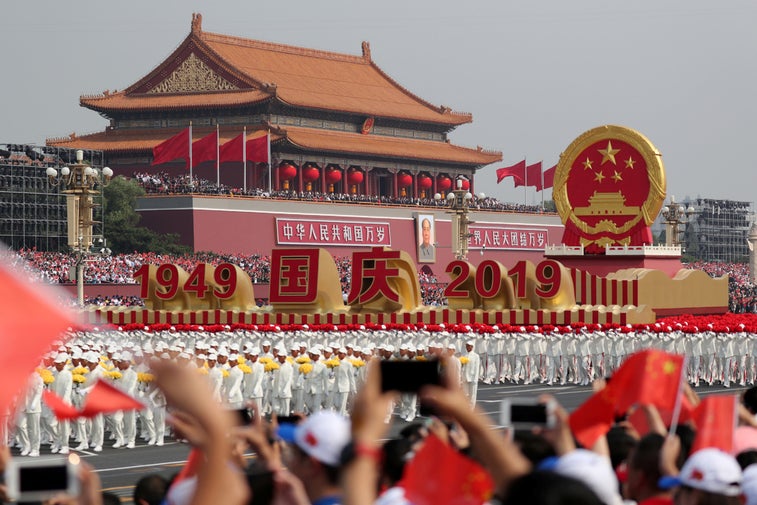 China celebrates 70 years of Communist rule with a military flex