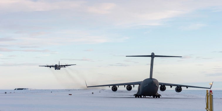 US and Canadian Air Force resupply northernmost inhabited place in the world