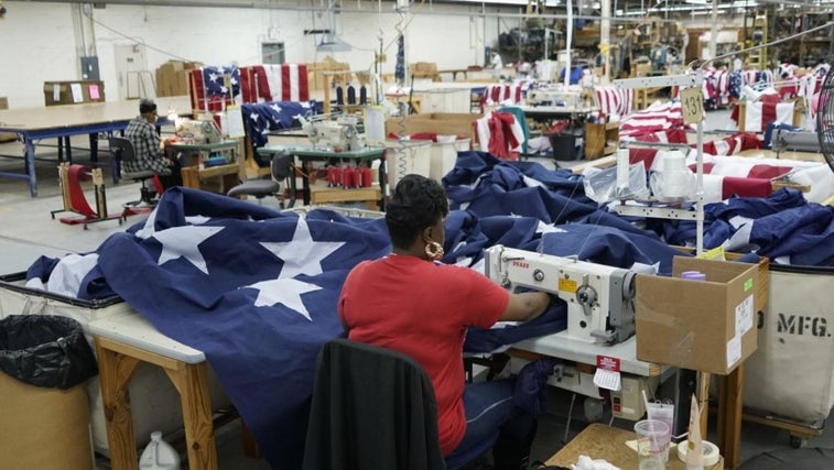 From factory to fire: The journey of an American flag