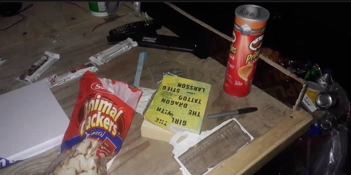 Video shows food, books, and drinks left behind at base in Syria