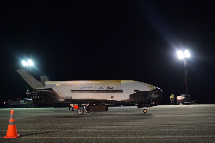 Air Force space plane touches down after 2-year mission