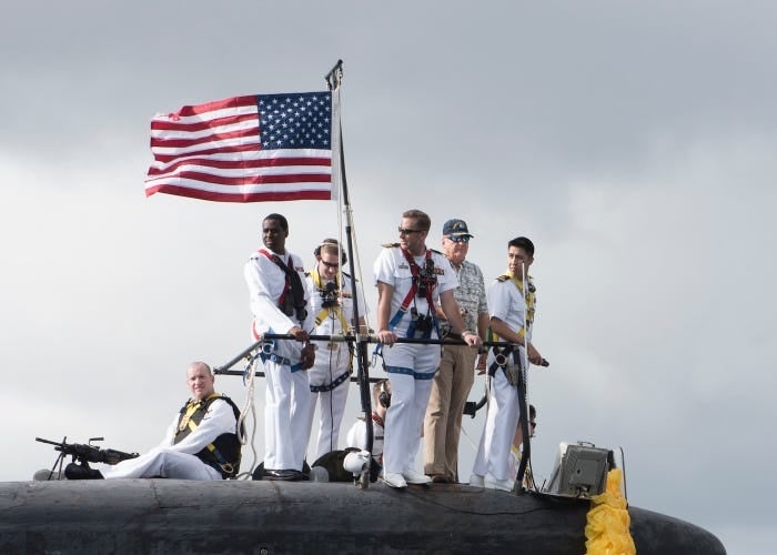 Navy’s oldest nuclear-powered attack sub arrives in port one last time