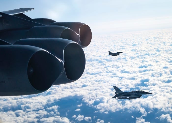 Here’s what the US B-52 bombers flying around Europe have been up to