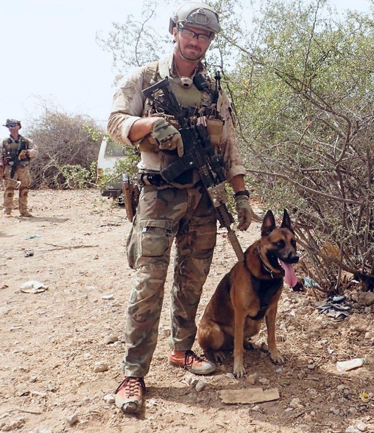 Marine dog is honored for combat valor