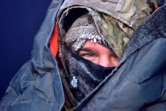 The Air Force put some guys in a freezer to test out new survival gear