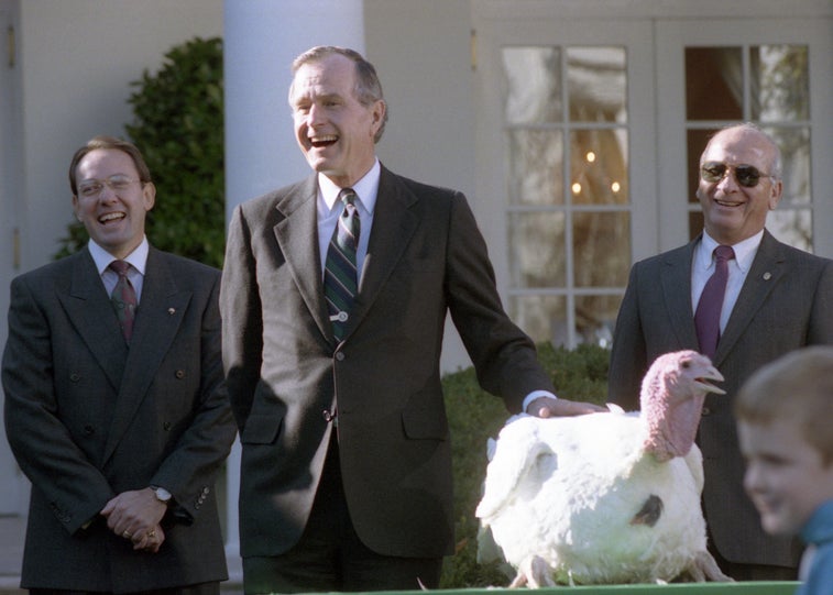 Until 1989 turkeys came to the White House to be eaten, not pardoned
