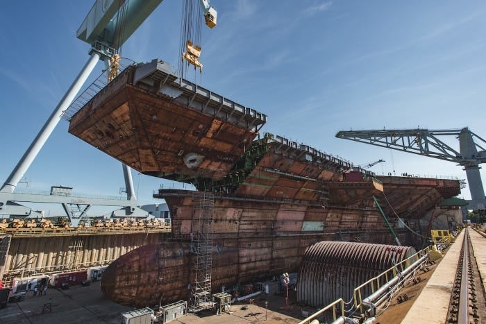 How problems on Navy’s new supercarrier helped it build the next one