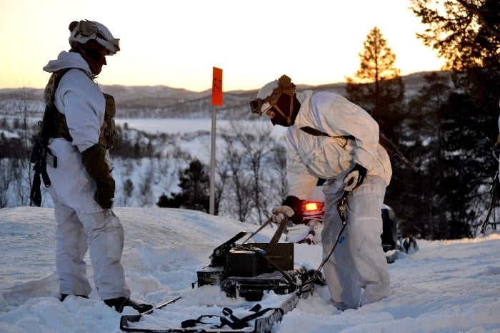 US and Norwegian forces prepare for winter warfare