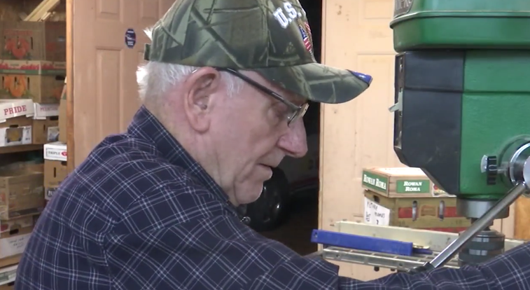 This vet and real-life Santa makes wooden toys for kids every year