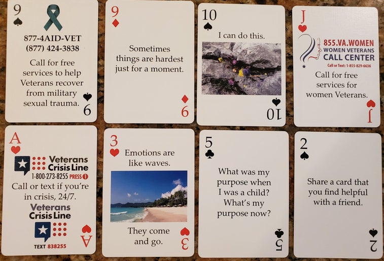 Cards for Connection help veterans cope