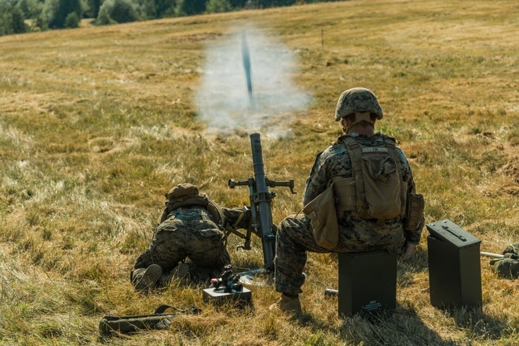 Here’s how Marine Corps mortar crews get explosive rounds to fall right on top of an enemy over 1,000 meters away