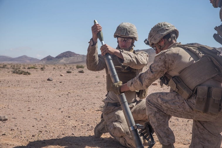 Here’s how Marine Corps mortar crews get explosive rounds to fall right on top of an enemy over 1,000 meters away