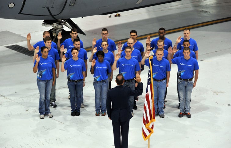 Here’s how you can watch an astronaut perform an enlistment ceremony from outer space tomorrow
