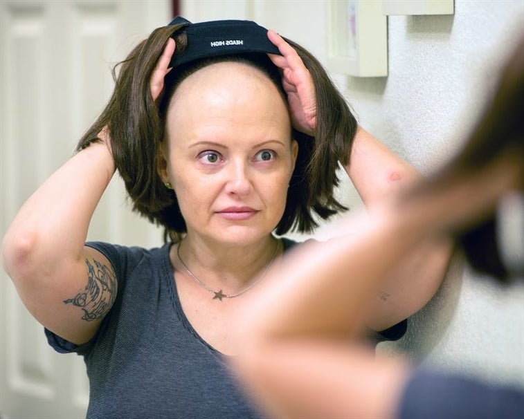 This veteran donated more than 2 feet of hair for wigs for cancer patients