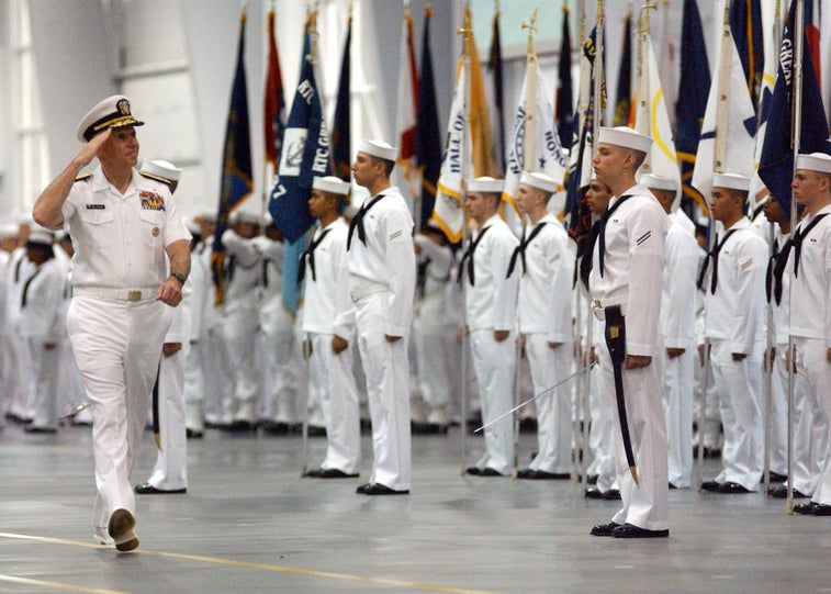 The Navy won’t let recruits’ families go to their graduation ceremony because of coronavirus fears