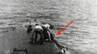 Watch the actual WWII sea rescue footage of George Bush