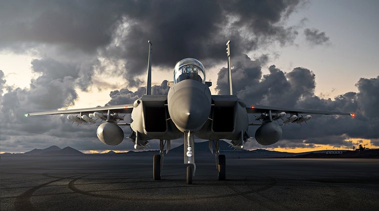 Watch the new F-15QA perform a vertical takeoff and pull 9 Gs in its first ever flight