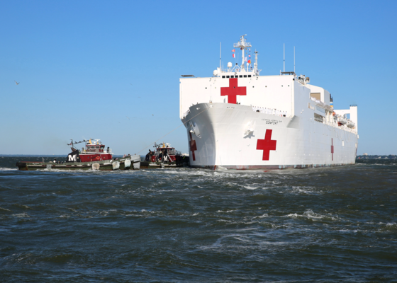 The US Navy is fighting a coronavirus outbreak on the hospital ship USNS Mercy