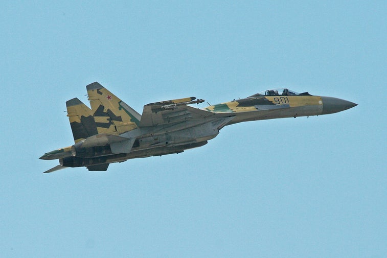 A Russian fighter jet buzzed a US aircraft by flying an ‘inverted maneuver’ just 25 feet in front of it