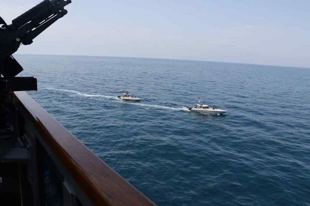 Swarm of Iranian boats harassed US ships in Persian Gulf, Navy says