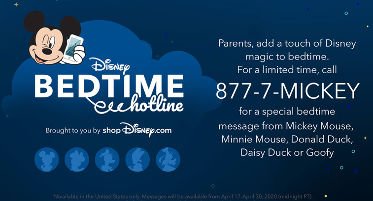 Disney unveiled a free ‘bedtime hotline’ and it’s pure magic