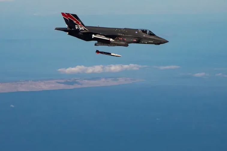 This is what an F-35 looks like when it drops a nuclear bomb