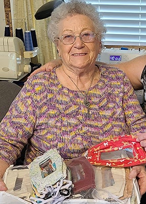 95-year-old grandmother makes masks for Veterans with hearing loss