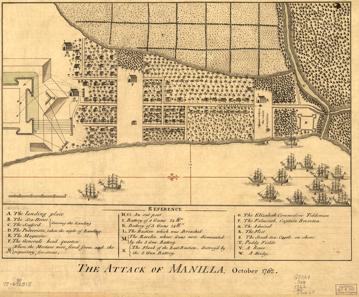 The time that the British conquered Manila
