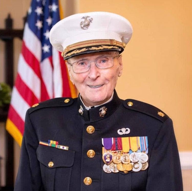 The oldest living Marine just turned 105