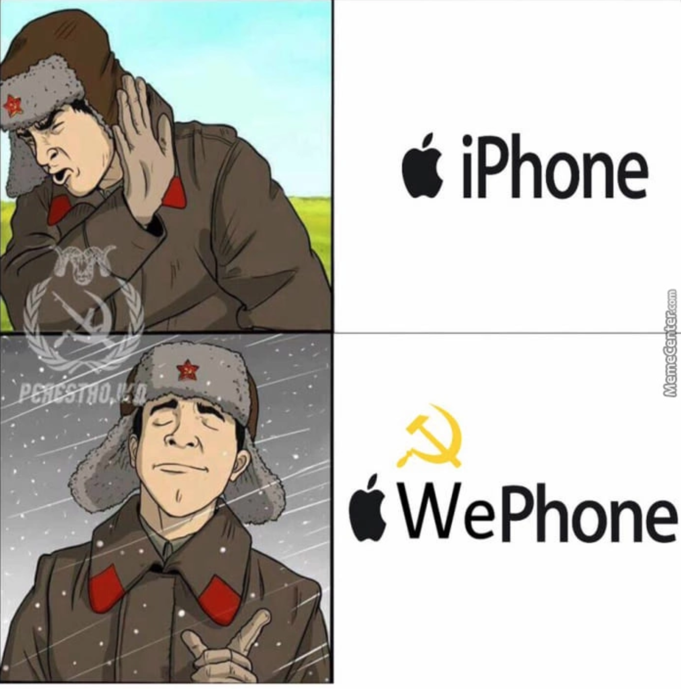 wephone fall of soviet russia meme