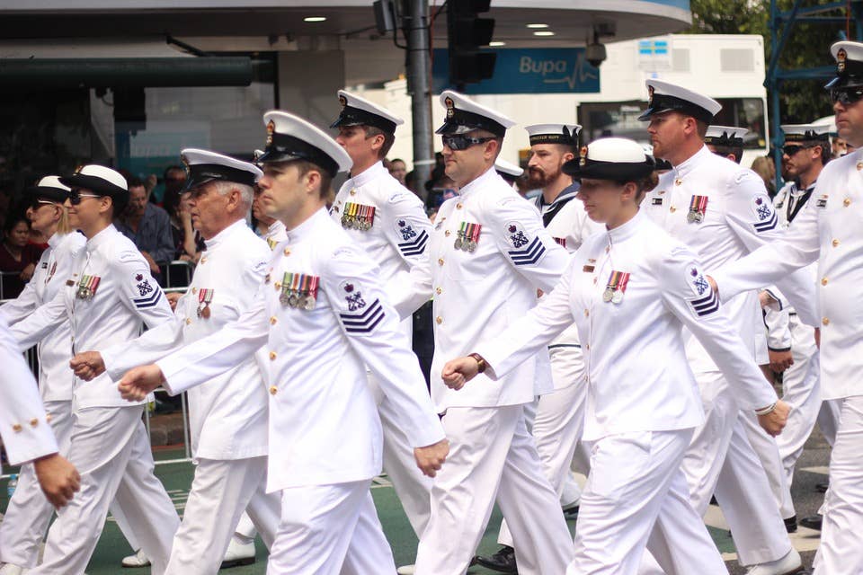Navy seamen in uniform