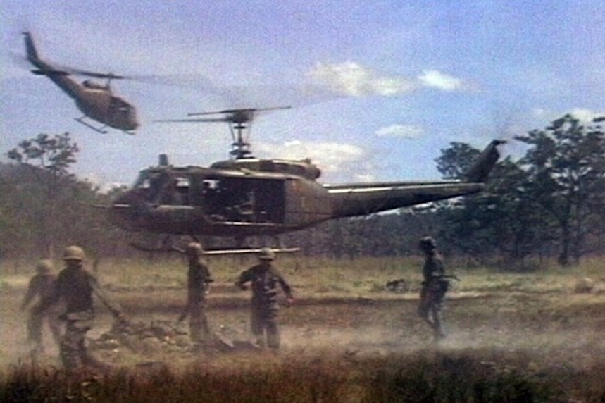 Vietnam War intense firefight