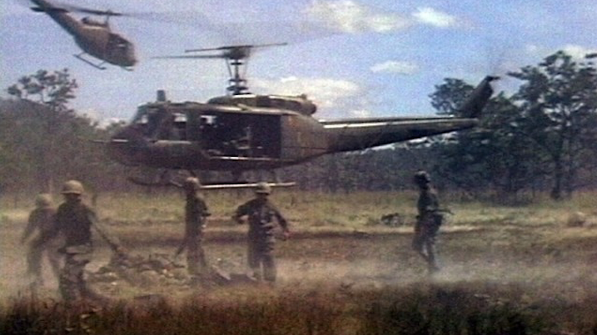 Vietnam War intense firefight