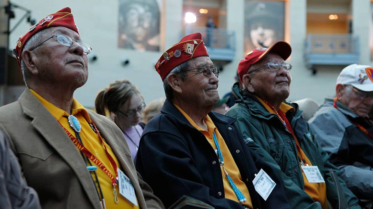  	Bill Toledo, Frank G. Willetto and Keith Little, Navajo Code Talkers, were among the Iwo Jima veterans honored Feb. 19, 2010, at a ceremony commemorating the 65th anniversary of the Battle of Iwo Jima at the National Museum of the Marine Corps in Triangle, Va. On Feb. 19, 1945, the United States launched its first assault against the Japanese at Iwo Jima, resulting in some of the fiercest fighting of World War II. (Wikimedia Commons)